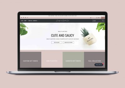 shopify website design for a small business in Barrie, Ontario Canada