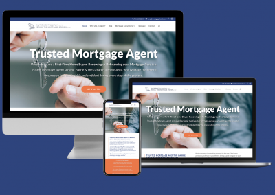 Freelance website design and social media management for a local mortgage broker.